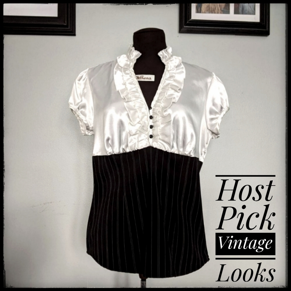 Retro Pinstripe Top